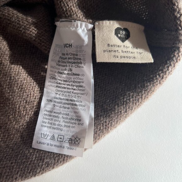 NWT (Re)sourced Cashmere Turtleneck Tunic Sweater / heather mink / small - Picture 6 of 13